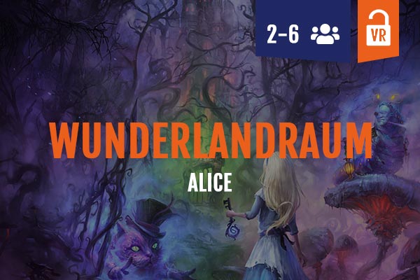 VR Escape Room Alice, 2-6 Personen